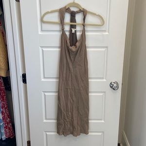 MUST GO TODAY - Banana Republic Taupe Silk Dress